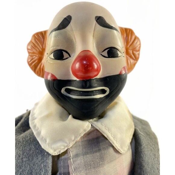 House of Lloyd Hobo Clown Collectible Figurine With Stand Gray Coat 14.7" - Picture 8 of 12